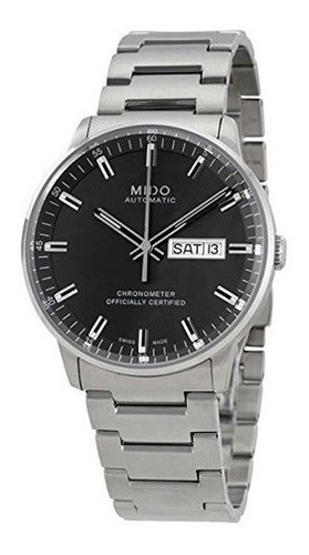 Mido M0214311106100 Commander Reloj Para Hombre Dial Negro