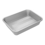 Molde Hornear Rectangular Aluminio 31 X 22 X 6cm Nordicware Color Plateado