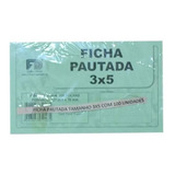 Ficha Pautada Tamanho 3x5 Branco C/100 Unidades