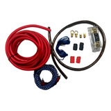 Kit De Cables Para Potencias Xline 0 Gauge + Fusible 