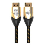 Cabo Hdmi 2.1v 8k Ultra Hd - 2 Metros - ELG Hs8k20