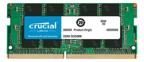 Memoria Ram Ddr4 Sodimm 2666mhz Color Verde 16gb 1 Crucial C