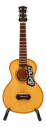 Guitarra En Miniatura De 6,69 Pulgadas, Artesanal, Madera De