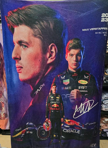 Frazada Cobija Artista Max Verstappen Individual Ultra Suave