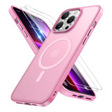 Miracase Funda P/  iPhone 13 Pro Rosa Magsafe Antigolpes 