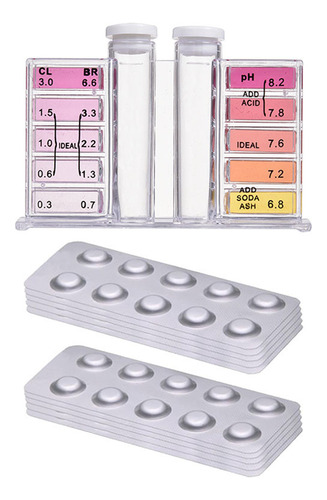 Kit De Prueba De Piscinas, Tabletas Para Analizar El Agua De