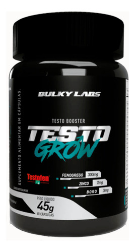 Testo Grow Com Feno Grego - 60 Capsulas  