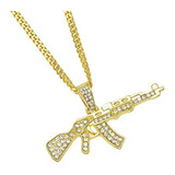 Cadena, Collar Para Hombr Yuren Fashion Hip Hop 18k Chapado 