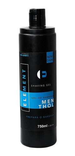 Gel Para Barbear Shaving Menthol Element 750ml