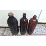 Botellas 2 De Ginebra Y 1 De Aceite  De Vidrio Vacias