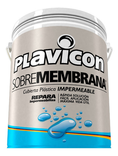 Plavicon Sobremembrana Impermeabilizante Techos 4,6kg Rex