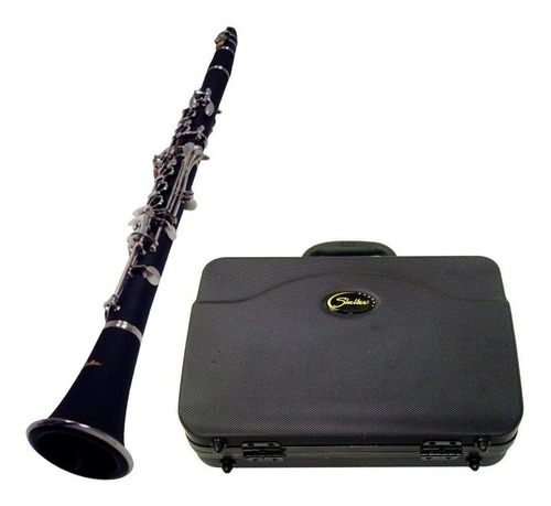 Clarinete Shelter Tjs6402 Niquelado Bb Com Hard Case