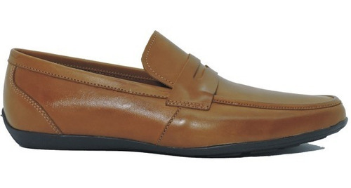 Liquida Hombre Mocasín Cuero Suela Liso Base Nautica C