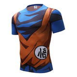 Polera De Compresión Primera Capa Goku Supersayayin