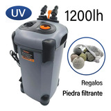 Bidón De Filtro Canasta Uv Acuario Peces 1200lh