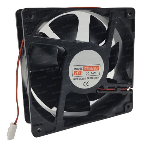 Ventilador Cooler 120mm X 38mm 24v 2 Cables Ruleman