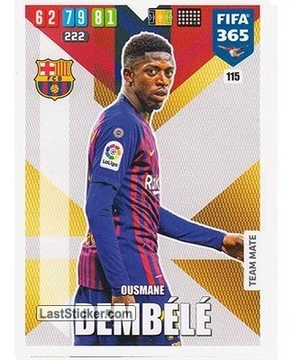 Carta Adrenalyn Xl Fifa 365 2020 / Ousmane Dembélé