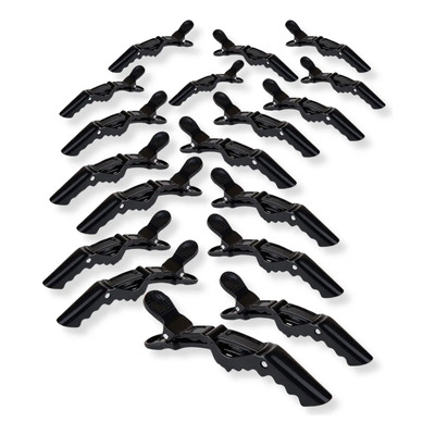 Kit 18 Presilhas Prendedor De Cabelo Bico Jacaré Crocodilo Cabeleireira Salão de Beleza Penteado Hair Separar Mechas Corte Coloração | Frete grátis