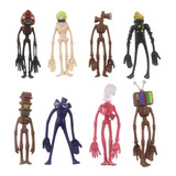 8pcs Anime Siren Head Figura De Acción Juguetes Dibujos Anim