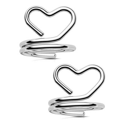 2pzs Piercing Falso Pezon Fake Nipple Piercing Corazón Acer 001 | Meses sin interés