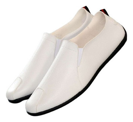 Sapatos Masculinos De Couro Slip-on Respirável Para Dirigir