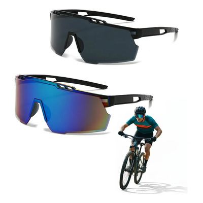 Pack 2 Gafas Uv400 Para Ciclismo, Lentes Deportivos Con Protección Solar Y Antideslumbrante, Color Azul Negro, Ideal Para Bicicleta, Running Y Actividades Outdoor | MercadoLibre