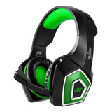 Auriculares Gamer Nisuta Nsaug350 Negro Y Verde