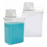 Kit 2 Dispenser Pote Hermético Organizador Lavanderia 1,8l