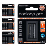 20 Pilhas Recarregaveis Eneloop Pro Aaa Panasonic (10 Cart)