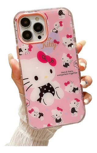 Case Hello Kitty + Mica Cristal Para Samsung Galaxy A34 5g