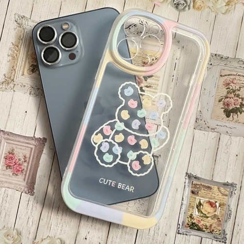 Funda Tpu Premium Osito Cute Para iPhone 12 Pro 12 Pro Max