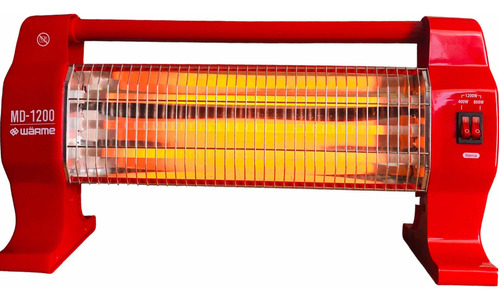 Calefactor Eléctrico Warme Warme-pro Md-1200 Rojo 220v