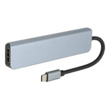 Adaptador Usb C Multipuerto Tipo Hub 6 En 1 Para Multimedia