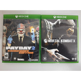 Mortal Kombat X E Payday 2 Xone Originais Midia Física Games