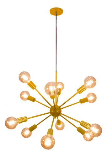 Lustre Pendente Sputnik 12 C/ 5m De Fio