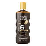 Rayito De Sol Gold Fragancia Coco Aceite Solar Fps6 195ml