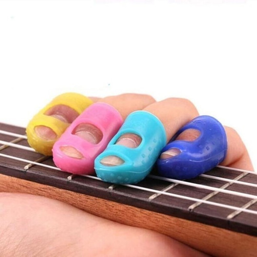 Dedos Protectores De Silicona Para Tocar Guitarra Ukelele