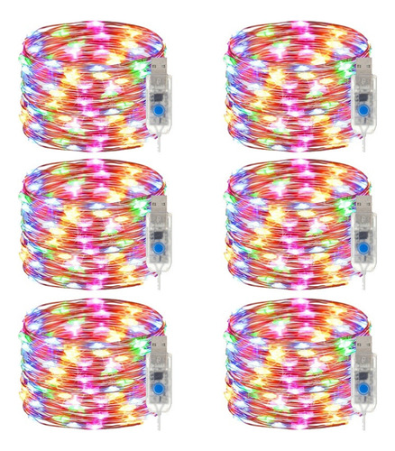 6pcs 20m 200led Usb Led Luces De Cadena For Fiesta De Guirn