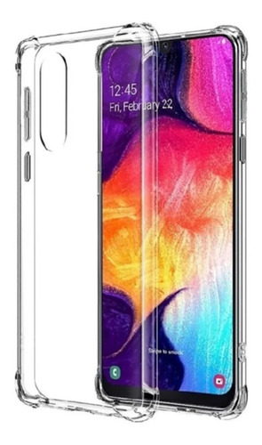 Funda Antigolpes Transparente Para Samsung + Vidrio 