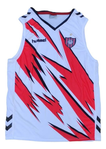 Musculosa Entrenamiento Chacarita Hummel Blanco Rojo