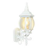 Tecnolite Lampara Exterior Sobreponer Muro Farol Decorativa Ftl-7355/b E27 Blanca Color Blanco