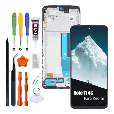 Pantalla Para Redmi Note 11 4g Display 2201117tg Con Marco Negro