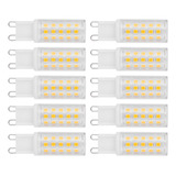 10 Bombillas Led Con Base G9, 4 W, 54 Led, Bipin, Para