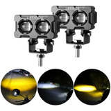 Par Faros Led Dually Lupa Proyector Alta Y Baja 35,000 Lm