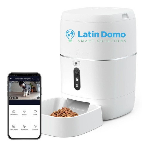 Alimentador Mascotas Smart Comedero Automatico Wifi Camara