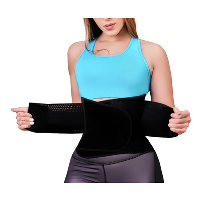 Faja Lumbar Deportiva Negro, Beige O Rosa Color Negro Talla G