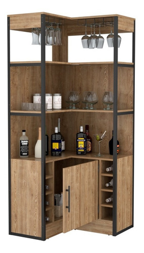 Mueble Bar Esquinero Korina, Beige