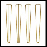 »» X4 Patas Doradas «« Hierro Hairpinlegs »vintage Premium«