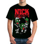 Camisetas Estampadas 100% Algodón Diseño:  Zombie Nick