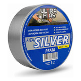 Fitas Silver Tape Multiuso Cinza 50 Metros 48 Mm Adesiva Uso